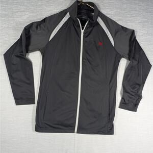 Walgreens Employee Uniform Jacket Mens Small Black Long Sleeve Full Zip